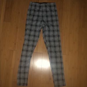 plaid leggings